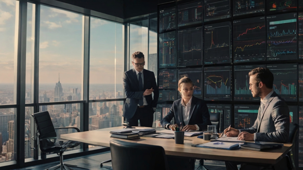Financial auditing professional at work